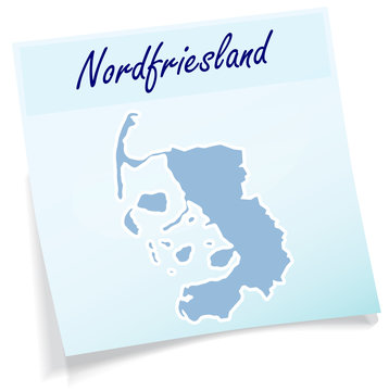 Nordfriesland als Notizzettel