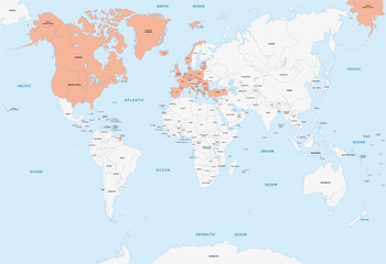 Mitgliedsstaaten der NATO,Karte