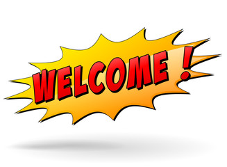 Vector welcome icon