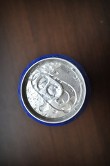 Aluminum Soda, Beer Can With Water Drops