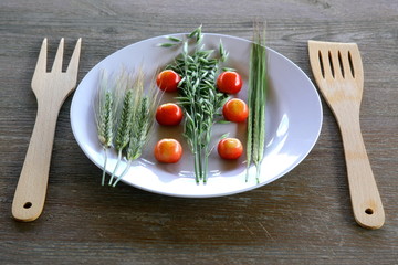 Czereśnie i zboże © fotodrobik