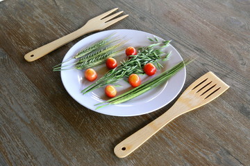 Czereśnie i zboże © fotodrobik