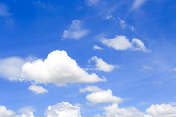 blue sky with cloud closeup