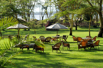 Lounge Chairs near hotel