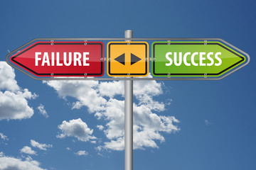 Obraz premium Success or Failure