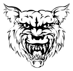 Fototapeta na wymiar Wolf mascot character
