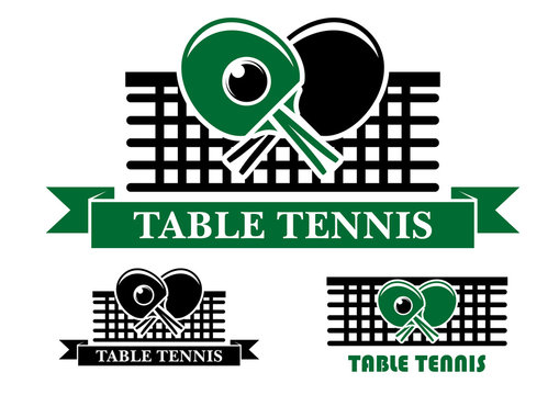 Table Tennis emblems and symbols