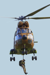 H&eacute;licopt&egrave;re Puma - h&eacute;litreuillage