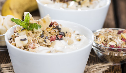 Fresh made Banana Yogurt