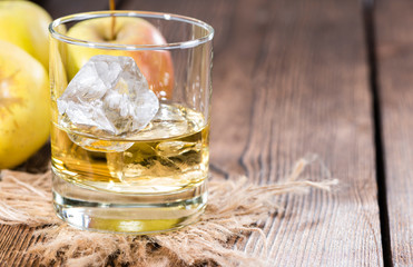 Apple Liqueur in a glass