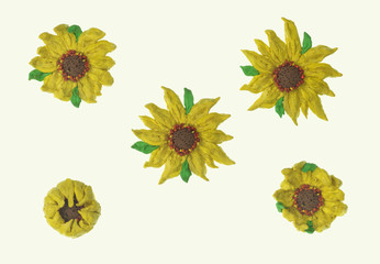 sunflower plasticine
