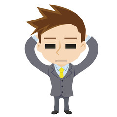 無関心なビジネスマン