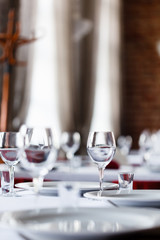 tables set for meal