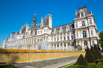 Fototapeta na wymiar Hôtel de Ville Paris