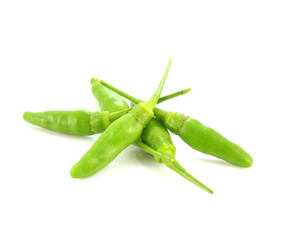 Hot Pepper on white background