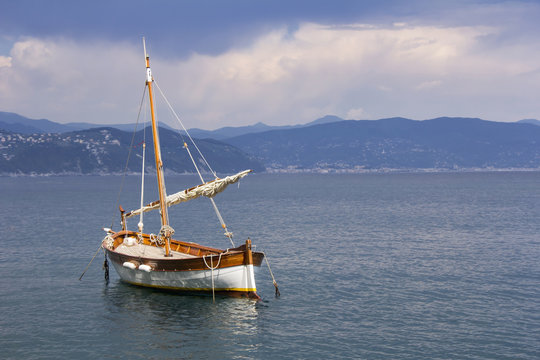 Fototapeta Old wooden sail ship