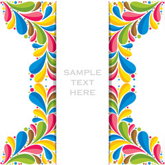 creative colorful flora banner or brochure design