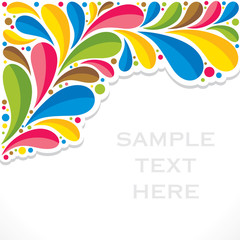 creative colorful flora or fauna background vector