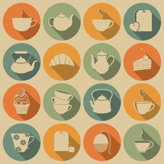Tea icons.
