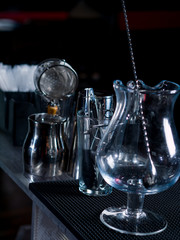 Bartender tools at the club