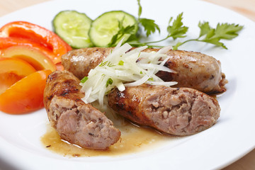sausage with vegetables