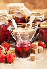 Homemade strawberry jam