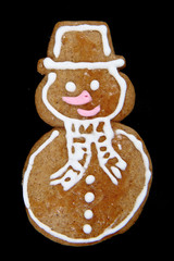 christmas gingerbread snowman
