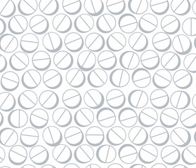 Medical pills seamless background.