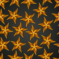 Stars seamless background, vector.