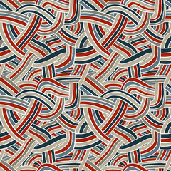 Funky style seamless pattern, vector background.