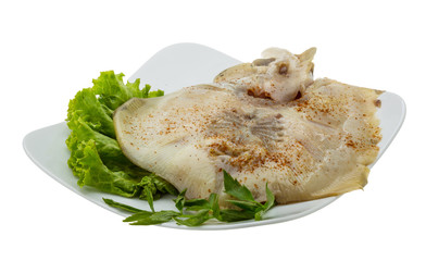 Grilled ray fish