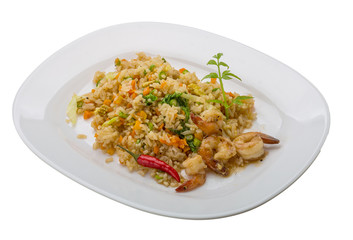 Fried rice with shrimps