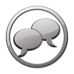 Speech bubbles icon.