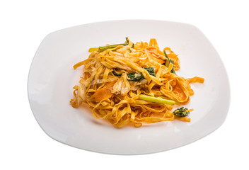 Fried noodles with vegetables