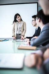 Obraz premium Successful business meeting with a group of people at the office