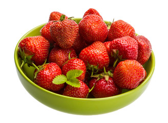 Strawberry in the bowl