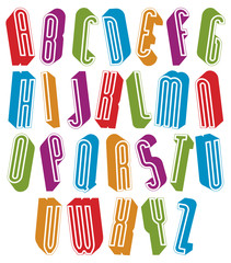 3d tall condensed font for headlines with good style.