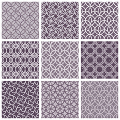 Monochrome violet vintage style tiles.