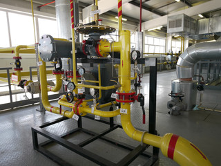 RUSSIA, NADYM - JUNE 8, 2011: Equipment of corporation GAZPROM i