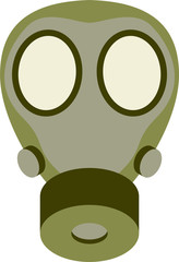 Abstract gas mask vector illustration