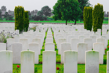 Bedford House Cemetery world war one Ypres Flander Belgium - 68082960