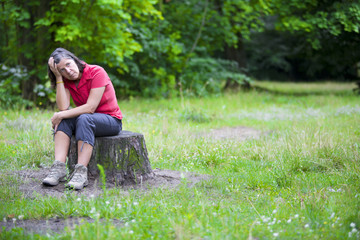 woman in park