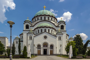 Fototapeta na wymiar Church of Saint Sava, Belgrade