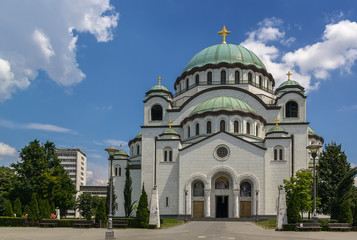 Fototapeta na wymiar Church of Saint Sava, Belgrade