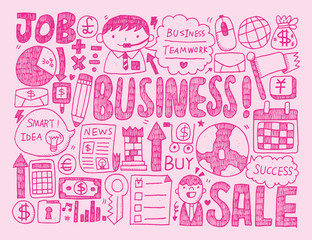 Fototapeta premium doodle business