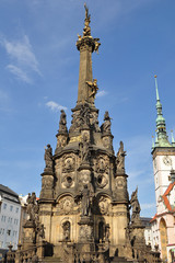 Fototapeta na wymiar The Holy Trinity Column in Olomouc