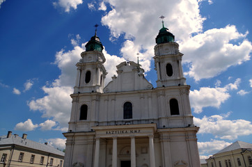 Fototapeta premium Chełm catholic cathedral near Lublin in Poland