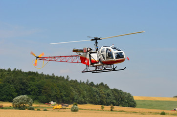 Obraz na płótnie Canvas radio controlled helicopter