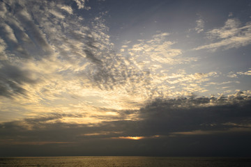 Fototapeta premium Sunset on the Andaman Sea, Cape Promthep