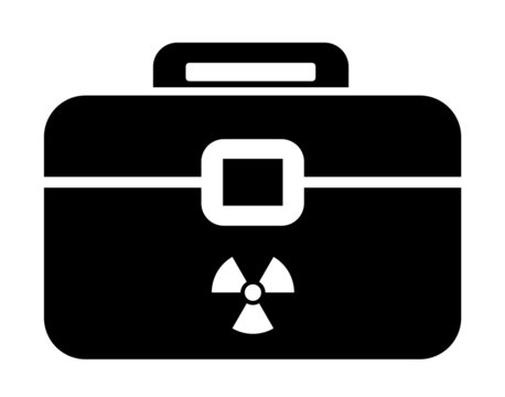 Danger nucl&eacute;aire sur un attach&eacute; case